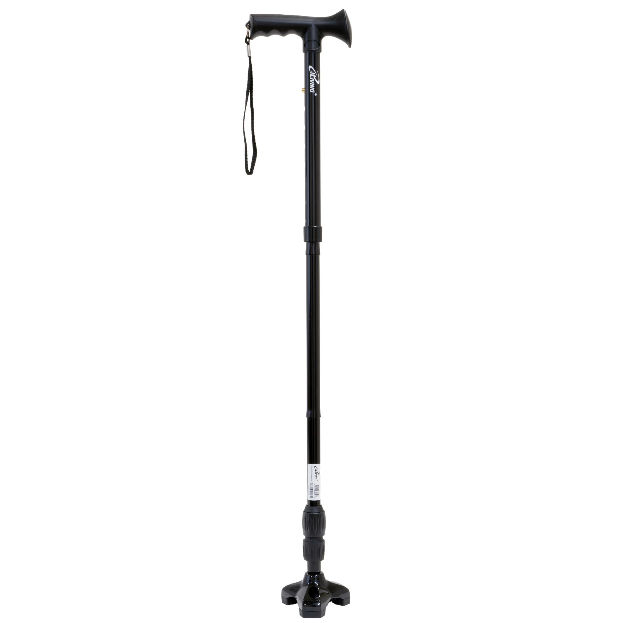 iLivingWalking Cane for Men and Women Foldable, Adjustable, and Free-Standing with Pivot Tip, Heavy-Duty Design Support up to 300 Pounds