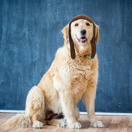 Balacoo Sombrero Piloto para Perro XL Marrón miniatura 7