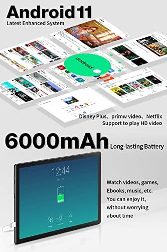 Pill Android 11 128GB Tablets, TECLAST M40S 10 inch Android 5G Twin WiFi Gaming Pill, 4GB RAM 1TB Develop Pill, 8-Core Tablets with 1920x1200 FHD, 2.4G+5G Wi-Fi, GPS, Bluetooth, 6000mAh Pill PC 2 51mBXIn5zNL. AC