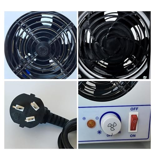 Ventilador Ionizador Antiestático de Escritorio Doble Cabezal miniatura 5