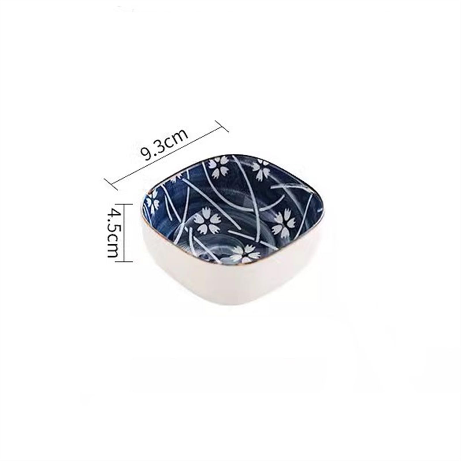 Ciotoline da Snack Piatto da snack in ceramica Piatto da immersione multifunzionale for uso domestico Piatto da insalata Snack da ristorante Piatto da antipasto con vassoio Piatti Snack Ceramica(Size: