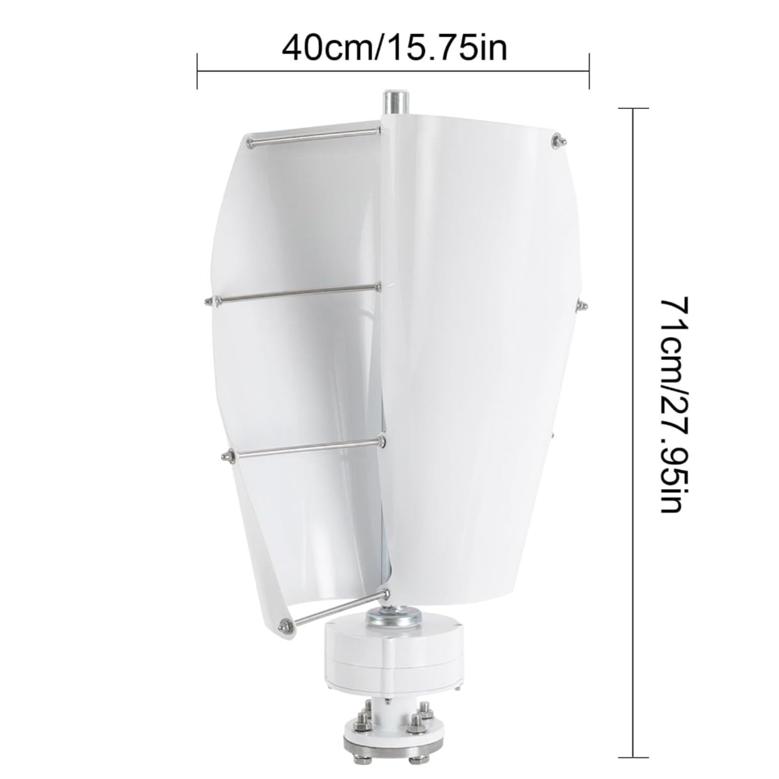 Generatore Eolico a Asse Verticale da 12000W a Basso Rumore,24v | Sistema Eolico Off-Grid a Bassa Velocità di Avvio 12V 24V 48V con Controllore Inverter
