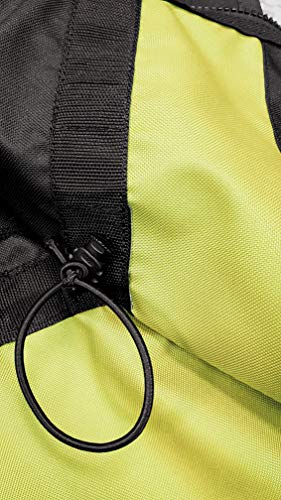 Dingo Hundetrainingsweste für Sport, Agility, Apportieren, Gehorsam, Wasserdicht, Viele Taschen für Spielzeug und Snacks, 2-Wege-Reißverschluss, Kordelzug an der Taille Grün Große XL 16413-2