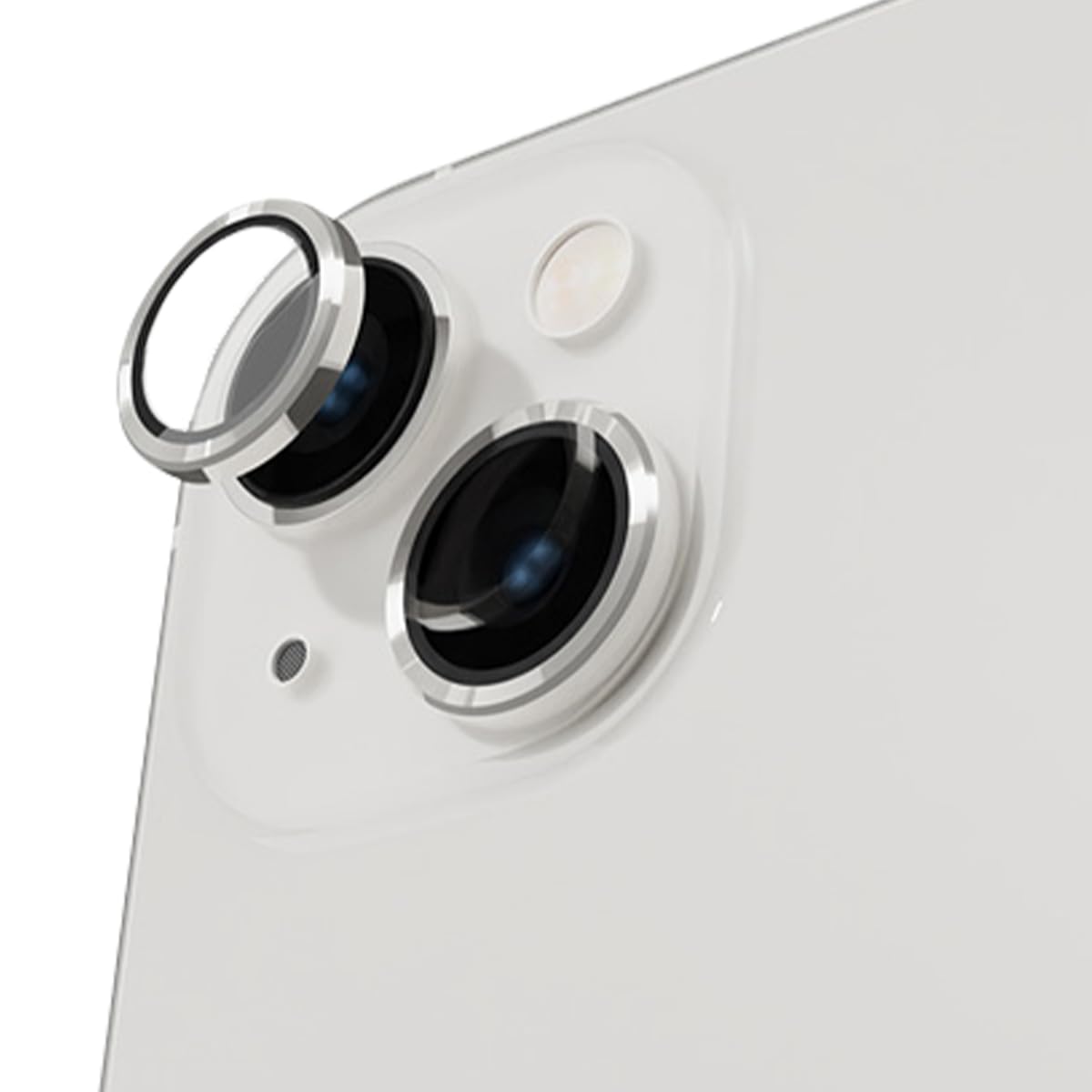 Totem VisualPro Lens Guard for iPhone 13 | 13 Mini Lens Protector | 9H Hardness | Anti Glare | High Clarity | Auto-Align Install Kit | Stick Remover | Silver (B0BTD8ZJRY) Amazon Price History, Amazon Price Tracker