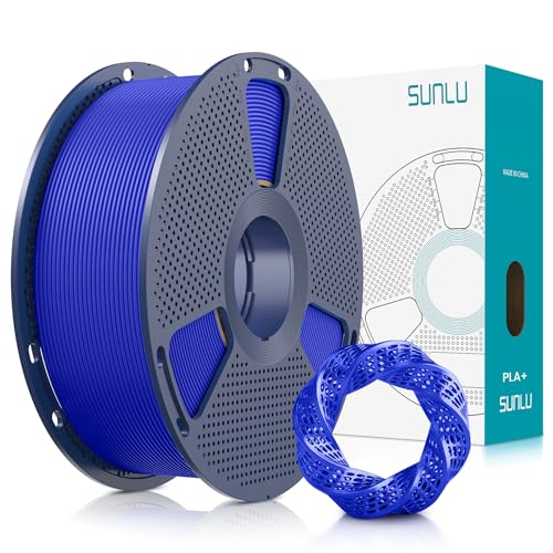 Image of SUNLU 3D Printer Filament PLA Plus 1.75mm, SUNLU Neatly Wound PLA Filament 1.75mm PRO, PLA+ Filament for Most FDM 3D Printer, Dimensional Accuracy + /- 0.02 mm, 1 kg Spool(2.2lbs), Klein Blue