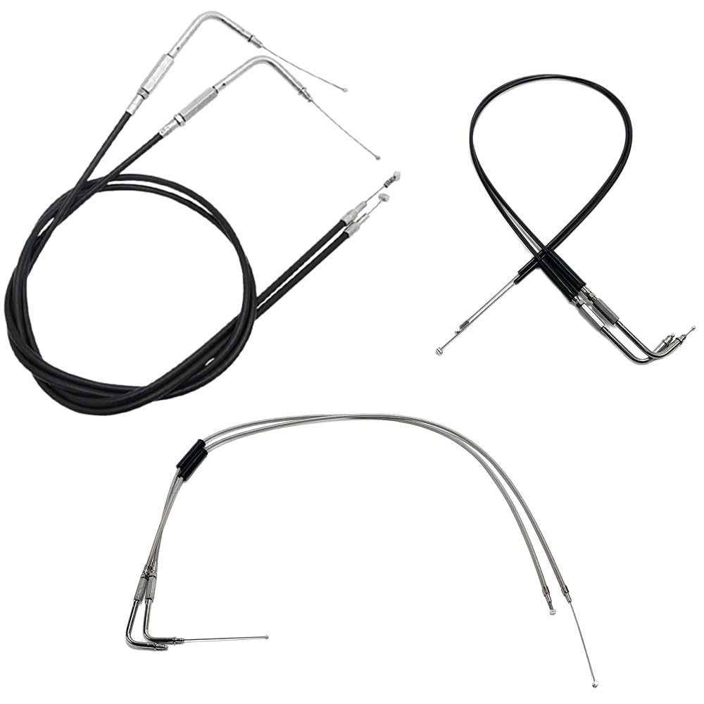 Accesorios para motocicleta, cables de acero tejidos, Cable acelerador para Sportster XL1200 883 para Dyna Para Road King