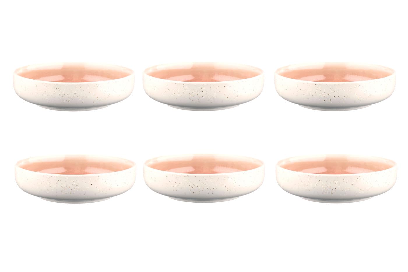 Oxygen Schüssel Ø 22 cm – 6 Stück – Rosa Pulver