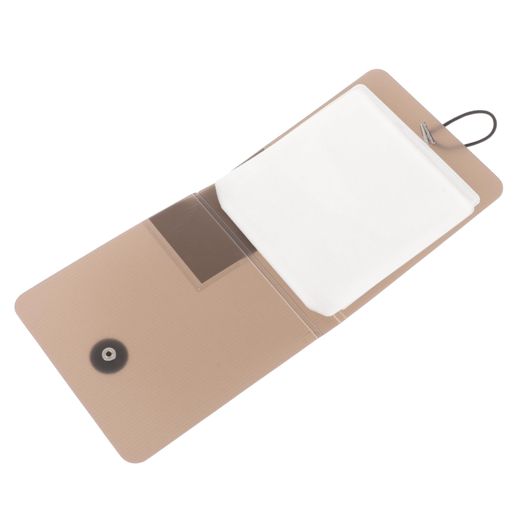 STOBAZA Lightweight CD Storage Case Holder Capacity Portable CD Organizer for Travel Easy to Use Media Case Space Saving CD Binder with Design Transparent