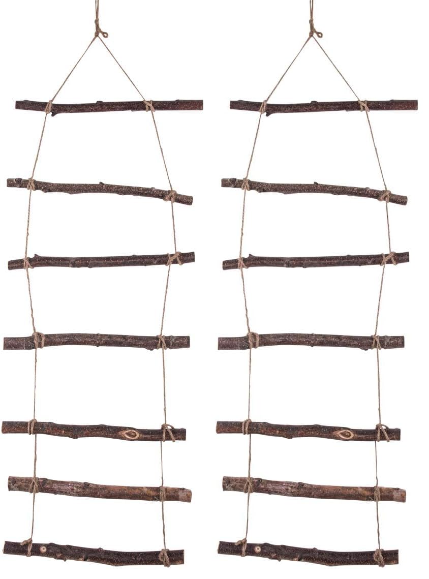 Échelle en bois à garnir soi-même support décoratif naturel et réutilisable