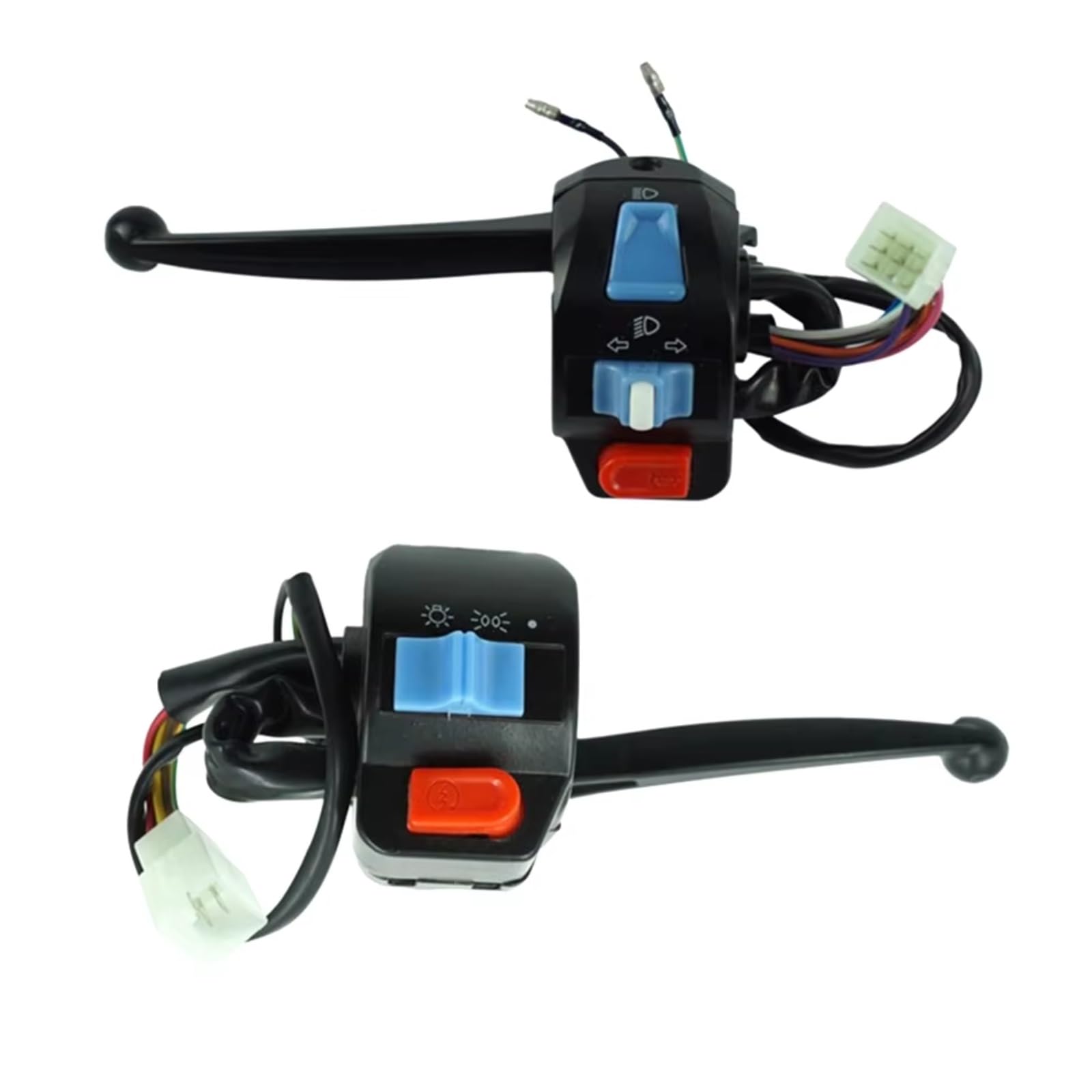 Moto 22 Interruttore Manubrio Da Compatibile Con GY6 50cc Per 125cc 150cc Scooter Ciclomotore Della Luce Di Avviamento Blocco Comandi Moto(A)
