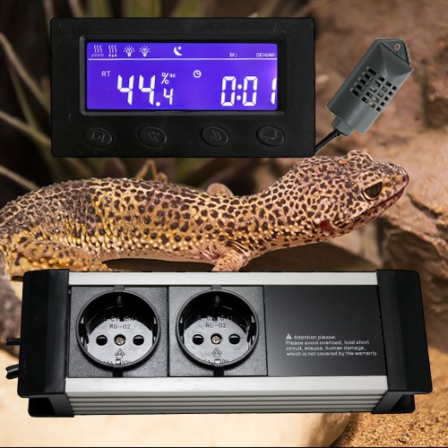 HIGROSTATO Reloj CONMUTADOR Alarma Digital Dia/Noche *Pantalla - Externo* TXG