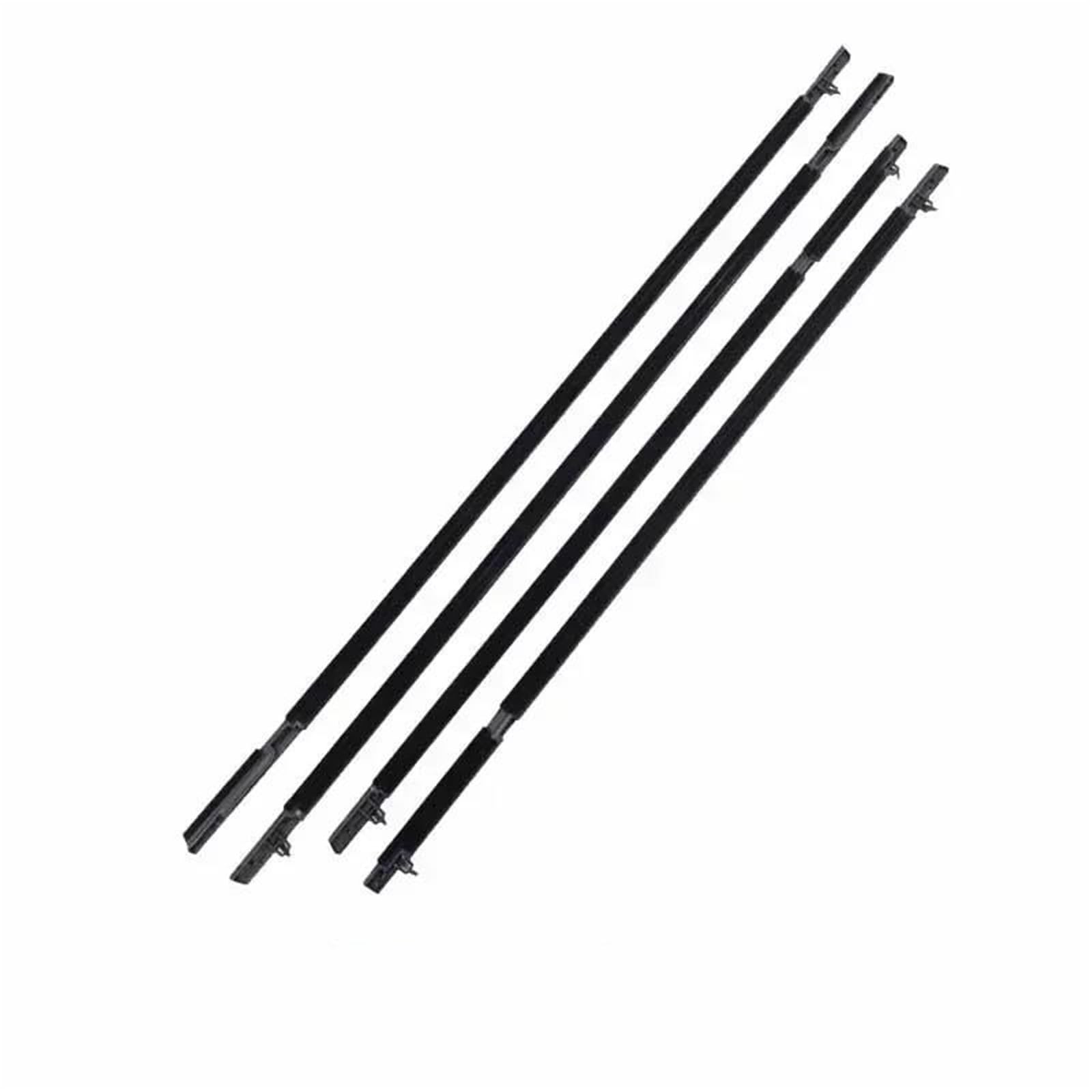 Snwdbh Black 4Pcs Car Window Glass Sealant Strip For Lexus Gx400 2010-2023 Weatherstrips Door Rainproof Belt Moulding Trim Replacement Outside Exterior Belt(Black 4Pcs)