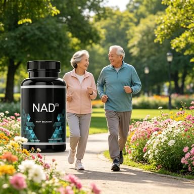 Supplément liposomal NAD, 1500 mg, supplément NAD resvératrol pour femmes et hommes, NAD+ soutient la santé cellulaire, l'énergie et l'anti-âge pour une longévité saine