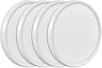 Vista 1 de 4PK - Lámpara LED de techo empotrada de 9 pulgadas, 18 W, 1860 LM, 3000 K/4000 K/6000 K CCT seleccionable, panel plano redondo de bajo perfil, luz