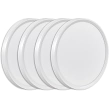 9Inch 4PK White LED Flush Mount Ceiling Light,18W,1860LM, 3CCT Selectable