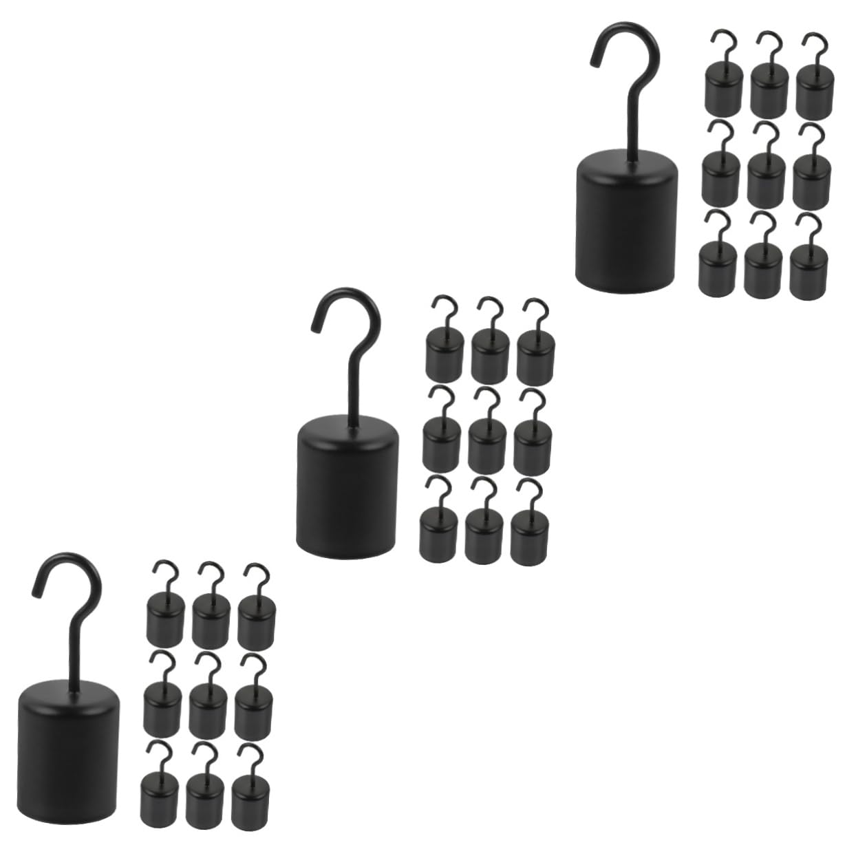 MUCKLILY 30pcs Vintage Rope Hooks for Chandelier Pendant Lighting Light Fixture Hangers for Decor Easy to Install Supports up