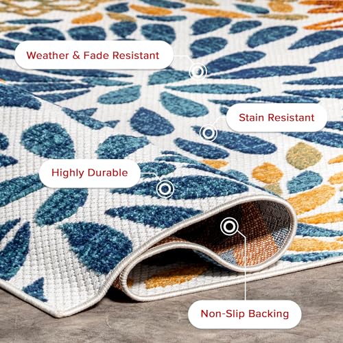 Nuloommoniquefloralindooroutdoorarearug5x8multi  Urban Country Home Decor Nuloom monique floral indooroutdoor area rug 5×8 multi  urban country home decor