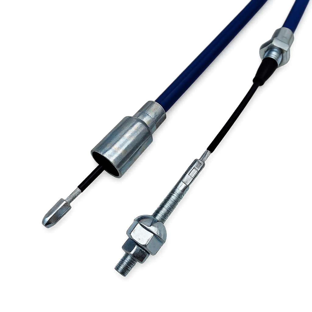 HGW 2X Bremsseil Bowdenzug passend für Knott | 18,5 mm Glocke | M8 Gewinde | inkl. Halbrundmutter | Anhänger Bremszug Set (HL: 1630 mm - GL: 1840 mm)