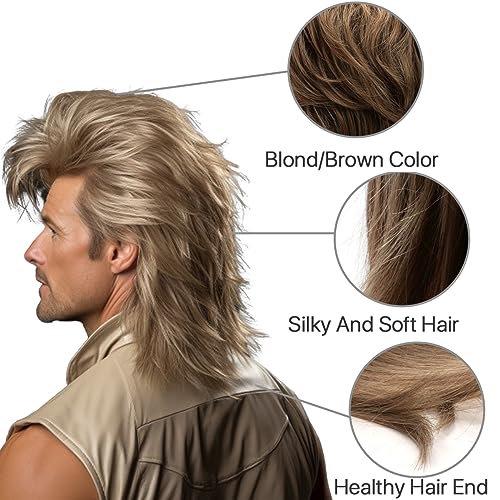 Blonde Mullet wig - Image 4
