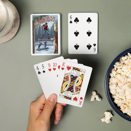 Baraja de Naipes Póker Alaskan Lumberjacks 52 Cartas miniatura 2