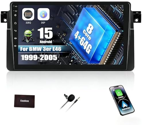 8-Core 4+64G SIXWIN Android 13 Car Radio for BMW 3 Series E46 199...