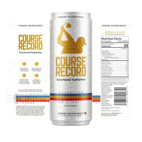 Functional Hydration Drink for Golfers – COURSE RECORD Variety Pack – Electrolytes, Calm Energy & Focus – Healthy Sports Drink – 12-Pack (12oz Cans) – Low Sugar, Low Caffeine — view 2