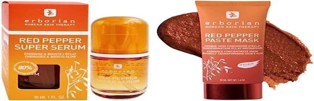 Erborian - Ginseng, Yuza, Red Pepper, Bamboo Super Serum - Facial Care, Hyaluronic Acid, Energizes, Radiance, Replumps, Vitamin C - Long Lasting Intense Hydration - 30 ml