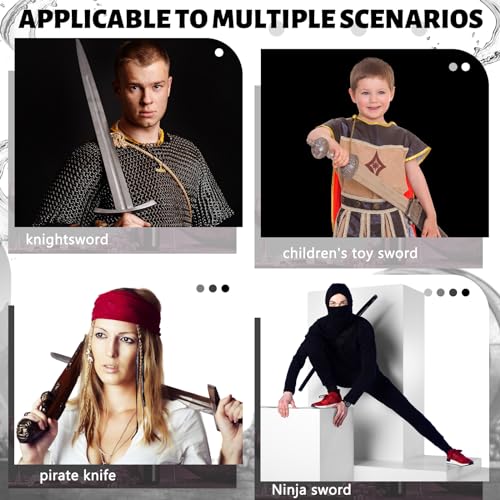 Image of 1 Piece Sword Bag Sword Sheath Sword Cover Black Katana Bag Sword Carry Bag Ninja Sword Holder Katana Case with Strap Sword Carrying Case for Samurai Cosplay Costume Halloween Party