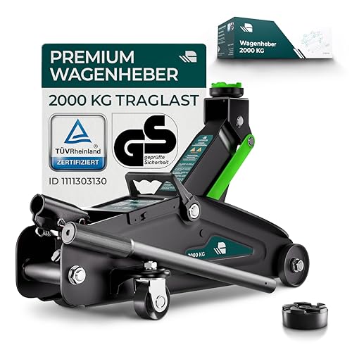 CargoVA Rangierwagenheber 2T hydraulisch | TÜV-Zertifiziert | Hubhöhe 130-330mm | Ideal für PKW & SUV zum Reifenwechsel CargoVA Rangierwagenheber 2T hydraulisch | TÜV-Zertifiziert | Hubhöhe 130-330mm | Ideal für PKW & SUV zum Reifenwechsel