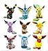 Produktbild NamekPlanet - Set mit 9 Plüschtier Evoli und Seine Entwicklungen Plüsch Kuscheltier Pokemon Spielzeug Stofftier Umbreon Vapoeron Nachtara - 14 bis 21 cm
