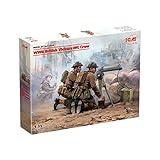 ICM 1/35 イギリス陸軍 ヴィッカース重機関銃クルー プラモデル 35646