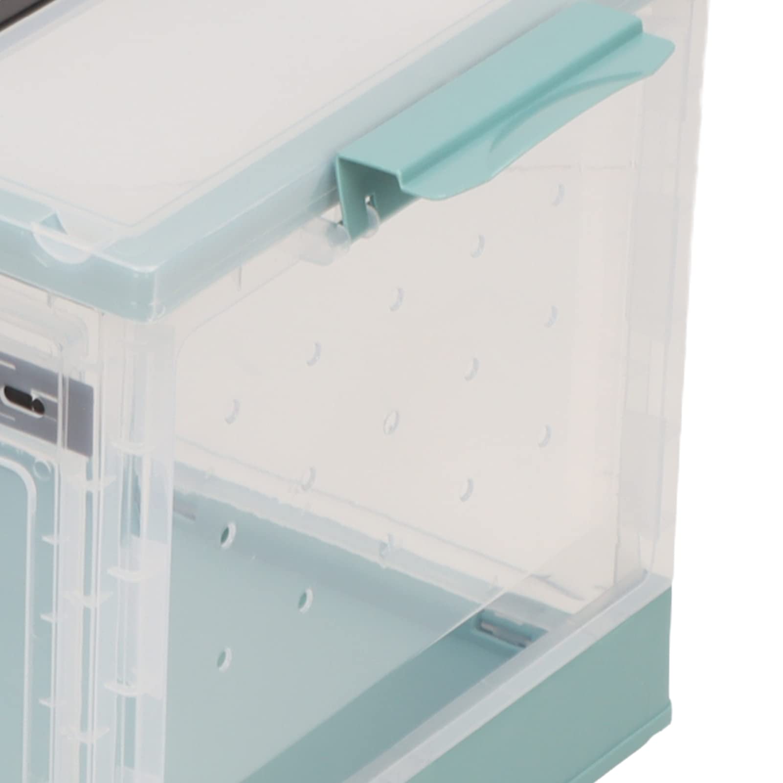 Dilwe Grande Serbatoio Trasparente per Criceto Traspirante con Design della Porta Anteriore per Criceto Dorato Chipmunk Cole Duck (BLUE)