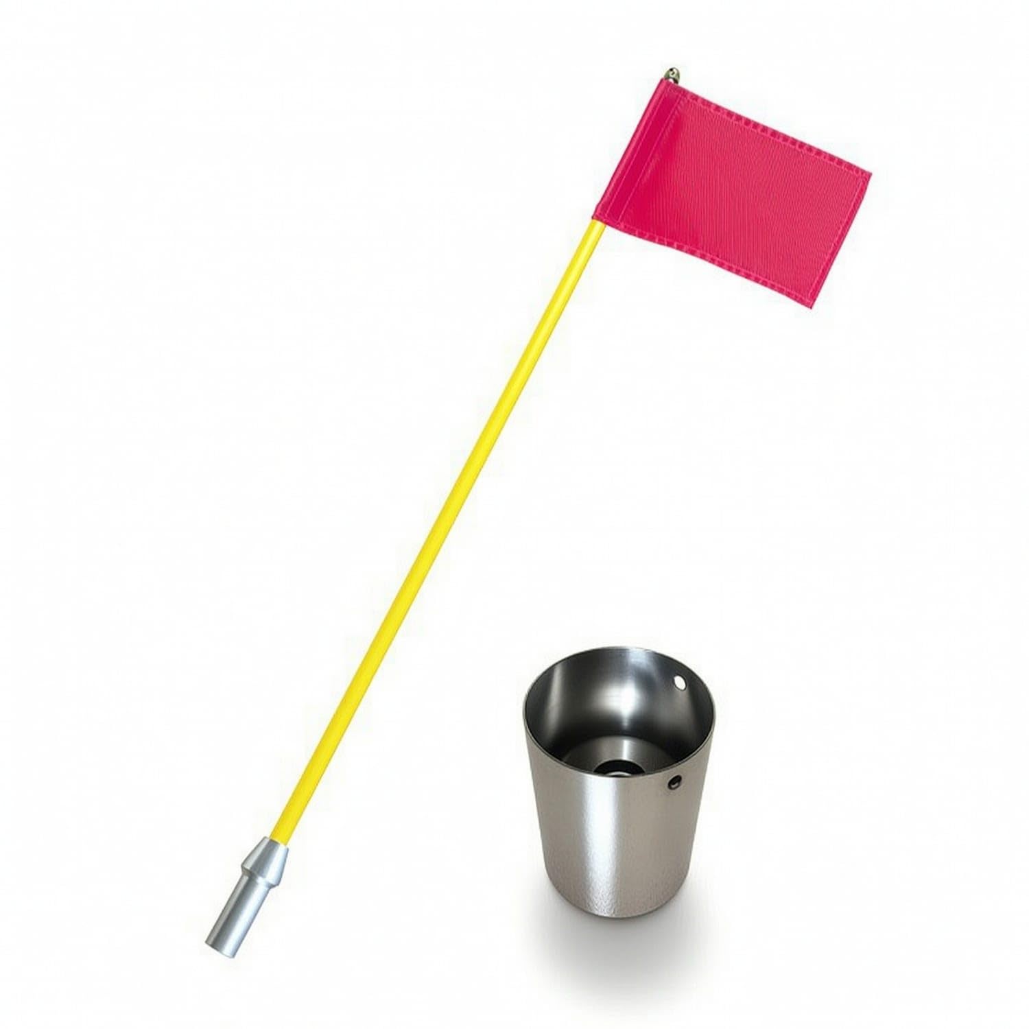 Ojiva® Stainless Steel Golf Flagpole with Cup Rust-Resistant Golf Flagstick with Cup Long-Lasting Pole Sturdy for Golfers, Coaches, Putting Green, Backyard, Red 85CM-picture-16