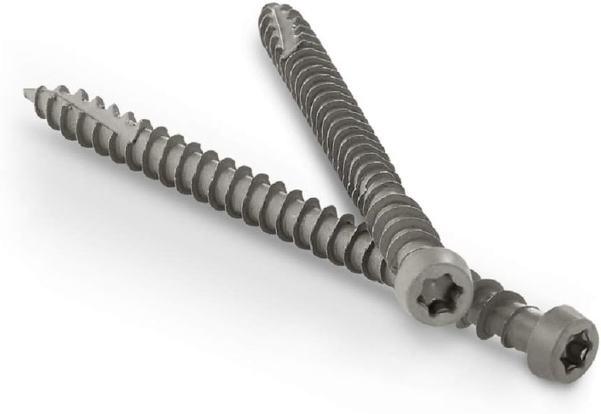 Starborn Pro Plug System Screws- Epoxy Coated Steel Screws for Use With the Pro Plug PVC System, 10 x 2", Star Drive, 375 Pieces Covers 100 sq ft of Decking or 250 Lineal Feet of Trim