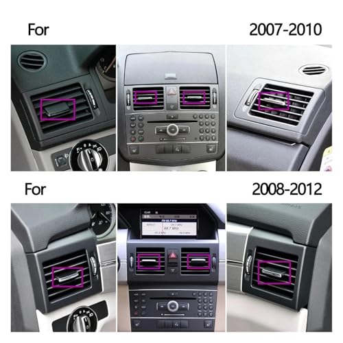 Rejillas aire acondicionado Benz W204: regule la ventilación frontal con este kit de 4 clips 7