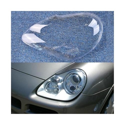 MZEER Accesorios Coche para P&orsche para Cayenne 2005 2006 Faro Delantero De Coche Estuche para Gafas Carcasa Faro Pantalla Faro Delantero Cubierta De Lámpara(Izquierda)