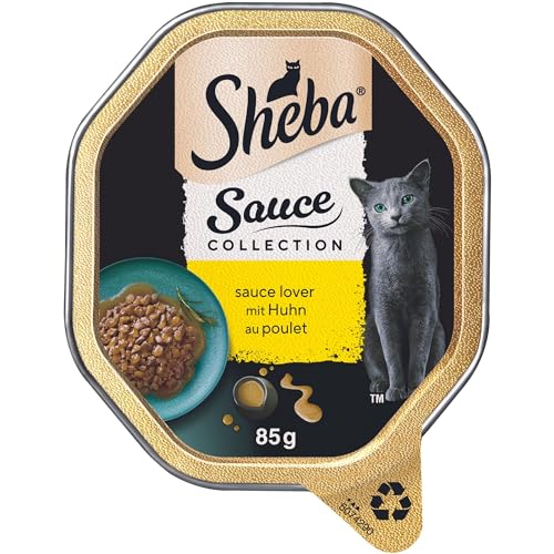 Sheba Sauce Collection Sauce Lover Katzen Nassfutter in Schale mit Huhn 2x11x85g – Ansicht 2