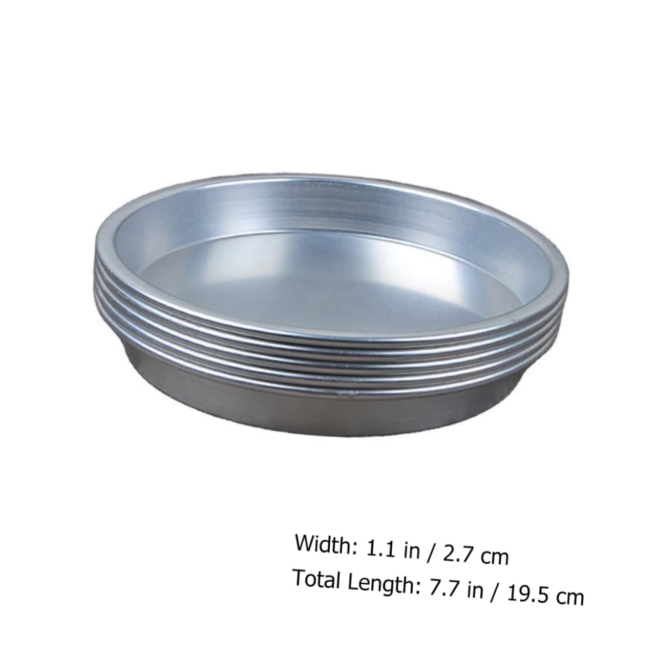 BRIGHTFUFU 5 Pcs Aluminum Alloy Dinner Plates Bbq Plates Snack Tray Candy Case Versatile for Bbq Picnic Camping Outdoor Baking Easy to Clean