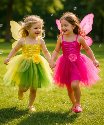 Disfraz de Hada para Niñas con Alas, Diadema y Varita miniatura 5