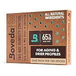 Boveda 65% Two-Way Humidity Control Pack For Aging & Long-Term Storage in Large Plastic & Wood Boxes – Size 320 – Single – Moisture Absorber – Humidifier Pack – Individually Wrapped Hydration Packet