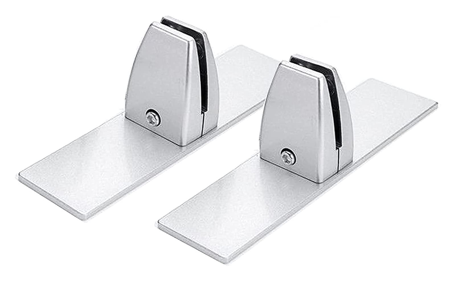 Soporte de aleación de aluminio para panel divisor de escritorio sin taladrar con goma