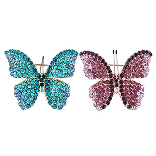 Broche papillon emballée pour cadeau, épingle de col et bijoux écharpe