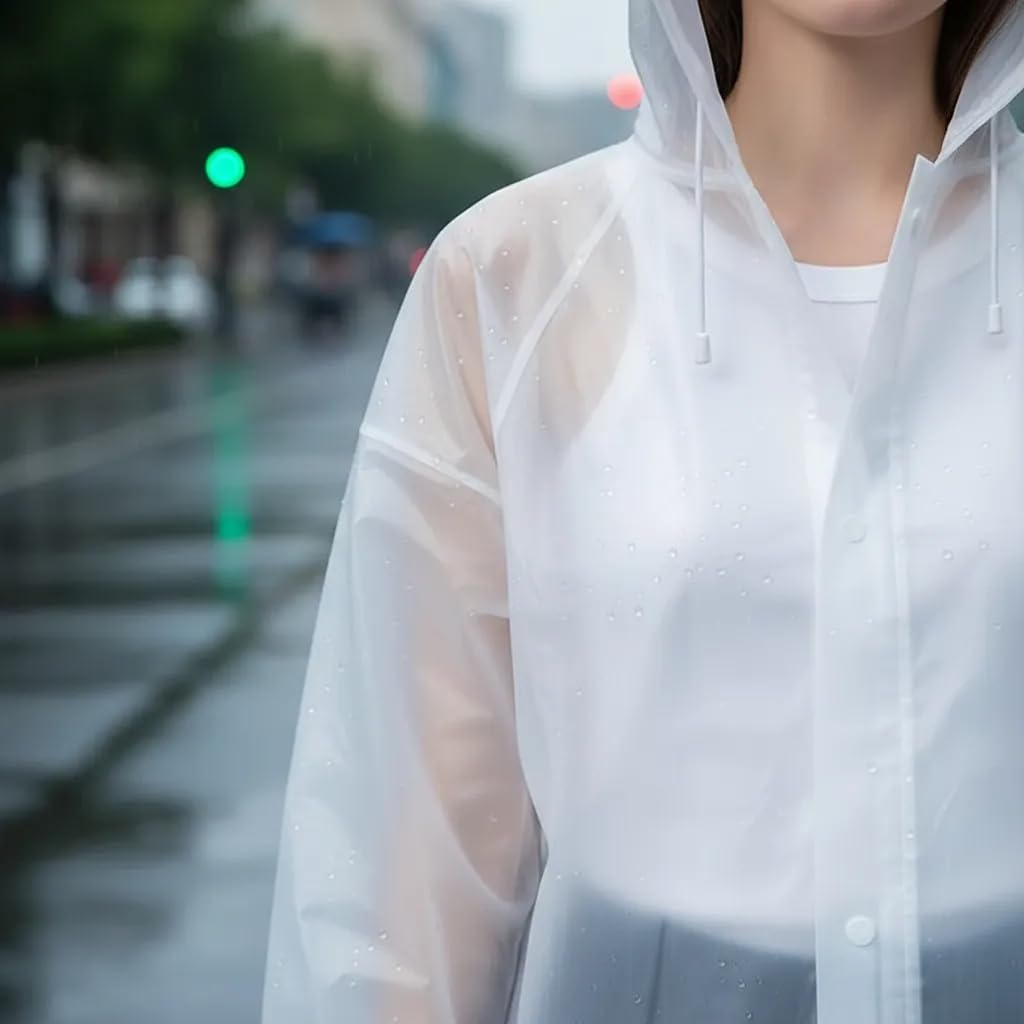 Capa de Chuva Reutilizável Impermeável para Verão e Carnaval Leve Dobrável Ideal para Praia Festas e Uso Diário Capa de Chuva Reutilizável Impermeável para Verão e Carnaval Leve Dobrável Ideal para Praia Festas e Uso Diário