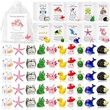 QAUYETM 100 Set Employee Appreciation Gifts Bulk for Coworkers Staff - Teacher Appreciation Bulk Resin Gifts for Office Volunteer Staff Thank You Gift Set with Inspirational Note Cards