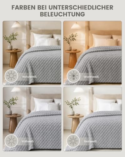 Good Nite Kuscheldecke 150 x 200 cm - Weiche Fleece-Decke als Wohndecke für Sofa, Bett & Büro, kuscheliger Throw für Herbst & Winter – Ansicht 3