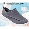 Men's Wide Diabetic Slip-On Shoes Adjustable Comfortable Walking Shoes for Swollen Feet Elderly Foot Pain Relief and Neuropathy Support