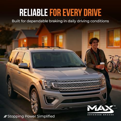 Image of MAX Advanced Brakes - Brake Kit For 2015-2020 Ford F-150 (w /Electric Parking Brake)| Carbon Ceramic Brake and Rotor Kit Front and Rear| OE Replacement Brake Rotors