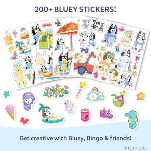 Skillmatics Bluey Sticker Story Art Kit – 200+ Stickers with Crayons by Skillmatics - Used condition - Image 3