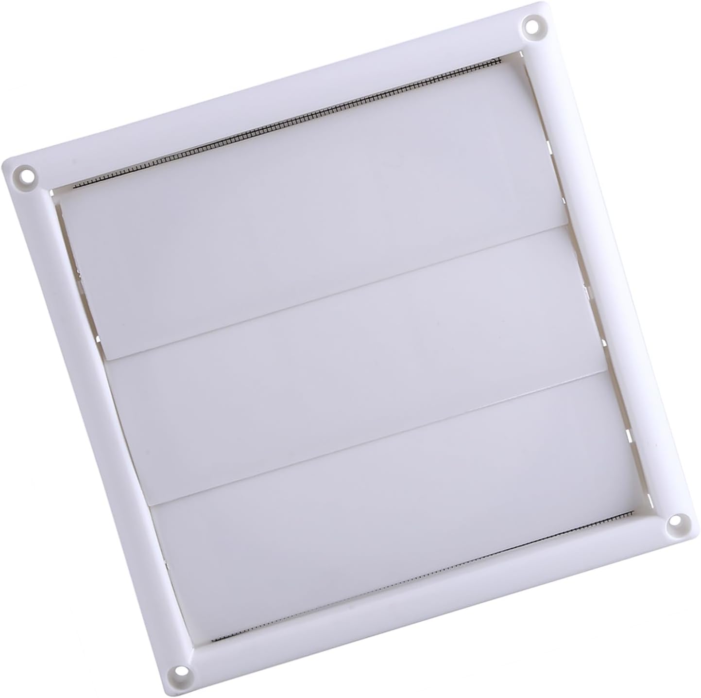 3 Flaps Air Vent Grille Cover, Portable AC Air Conditioner Through Wall Vent, Bathroom Wall Duct Ventilation Grill with Net and Fly Screen for Covering Ceiling Openings and Ducting Vents (20 * 20cm)