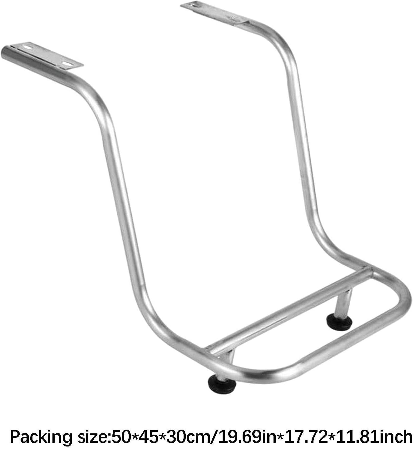 サロンチェアフットレスト ステンレス製 足置き台 美容室用ペダル 理髪椅子部品 滑り止め 安定性 耐久性 清掃簡単 美容院に適用,